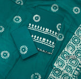 Block Print Elegant Cotton Suit Set - Yanchi